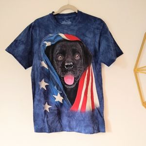 The Mountain puppy flag tee